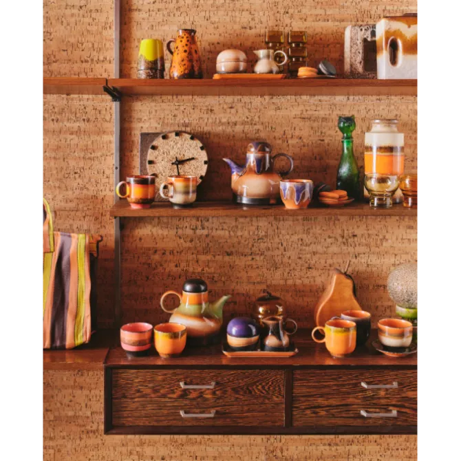 HK Living 70's ACE7294 Morning koffiepot 990 ml aardewerk
