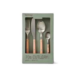 HK Living 70's KCU0014 bestekset Peach 16-delig