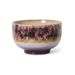 HK Living 70's KST0107 Blast Noodle Bowl ø 13,5 cm aardewerk