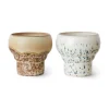 HK Living 70's KST0028 Coral Lungo mok 240 ml aardewerk 2 stuks