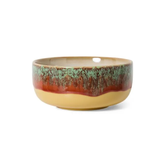 HK Living 70's KST0099 Cove dessertkom ø 12,5 cm aardewerk