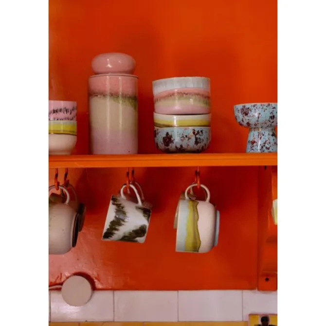 HK Living 70's KST0150 Glint theekop 425 ml aardewerk