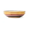 HK Living 70's KST0040 Hibiscus Curry Bowls ø 21,7 cm aardewerk 2-delig