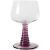 HK Living Swirl AGL4484 wijnglas ø 8,5 cm glas blauw