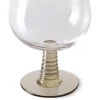 HK Living Swirl AGL4477 wijnglas laag ø 10 cm glas groen