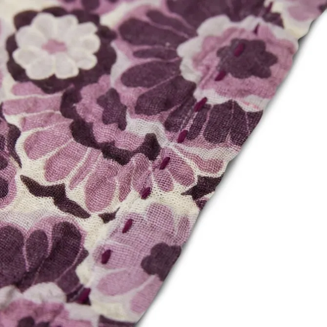 HK Living TOT4049 Floral servet 30 x 30 cm katoen Burgundy