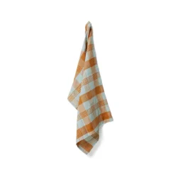 HK Living Vida TTL0007 theedoek 50 x 70 cm amber/blue
