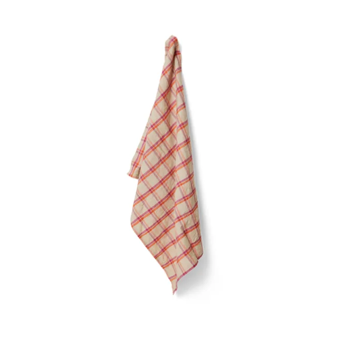 HK Living Vida TTL0008 theedoek 50 x 70 cm strawberry/cream
