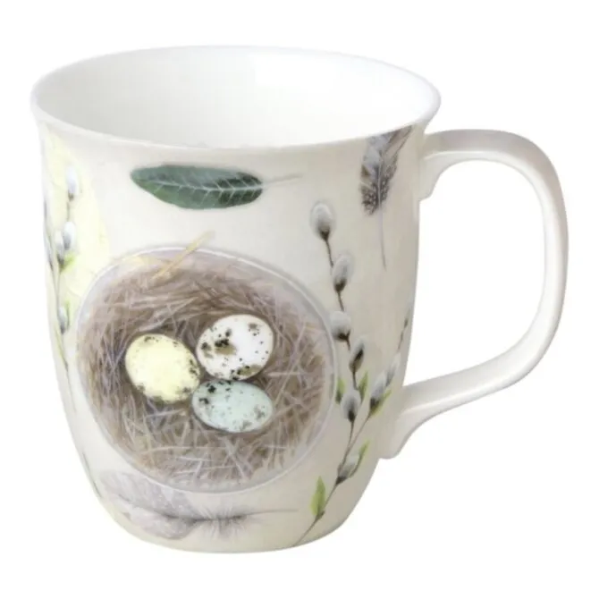 Ihr Eggs And Feathers Beker 375 ml porselein crème