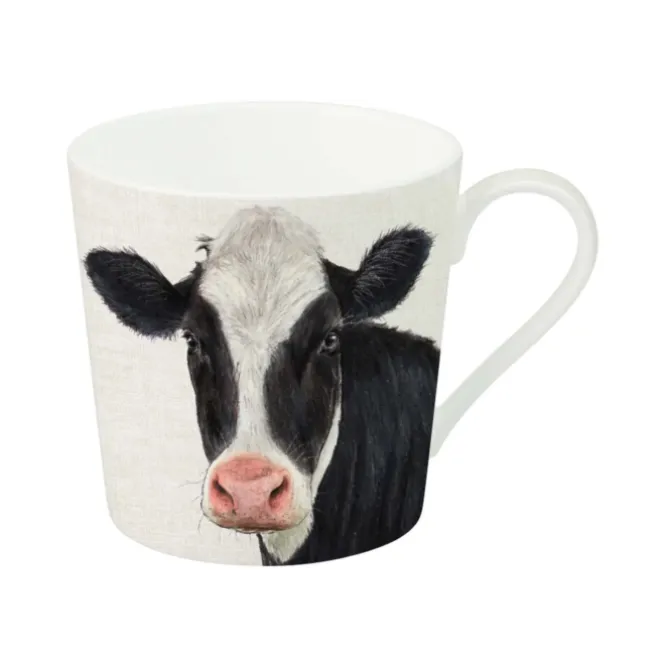 Ihr Farm Cow beker 350 ml porselein cream