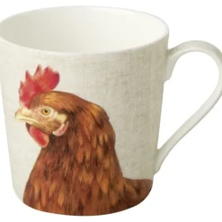 Ihr Farm Hen beker 350 ml porselein cream