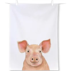 Ihr Farm Pig theedoek 70 x 50 cm katoen