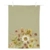 Ihr Late Summer Flowers theedoek 70 x 50 cm katoen groen