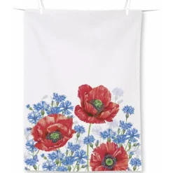 Ihr Poppy and Cornflowers theedoek 70 x 50 cm katoen