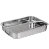 Il Cucinino braadslede 42 x 30 cm rvs