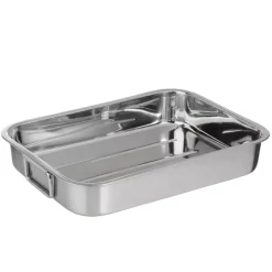 Il Cucinino braadslede 42 x 30 cm rvs