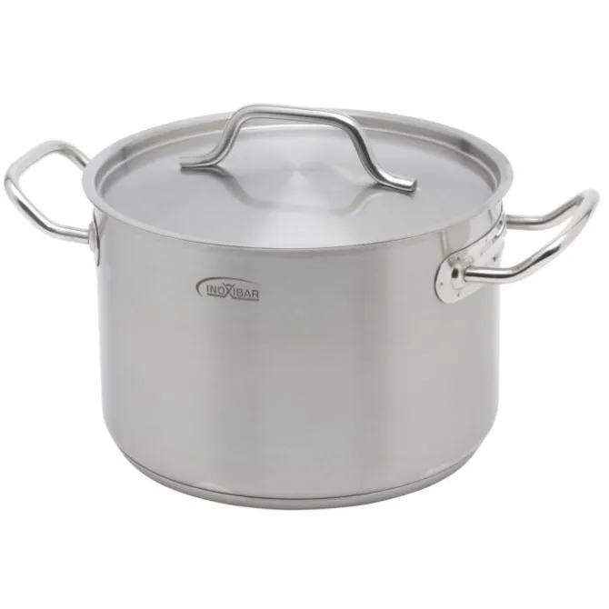 Inoxibar industriële kookpan 7,2 liter ø 24 cm rvs mat