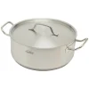 Inoxibar industriële lage kookpan 8,5 liter ø 30 cm rvs mat