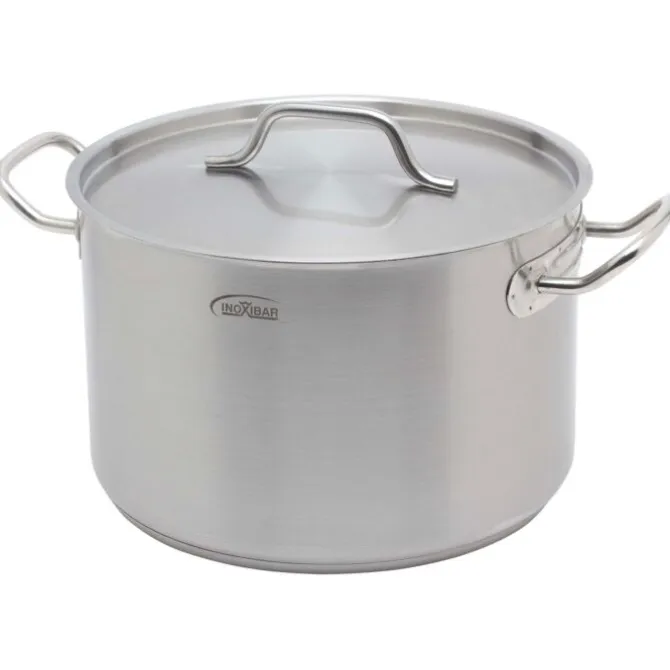 Inoxibar industriële soeppan 11 liter ø 28 cm rvs mat