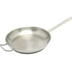 Inoxibar koekenpan met tegengreep ø 32 cm rvs mat