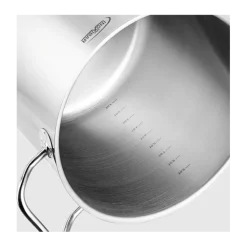Inoxibar lage kookpan met deksel ø 28 cm rvs mat