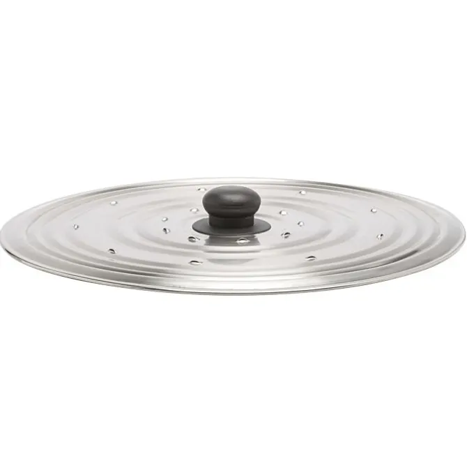 Inoxibar spatdeksel met ventilatiegaatjes ø 30 cm rvs
