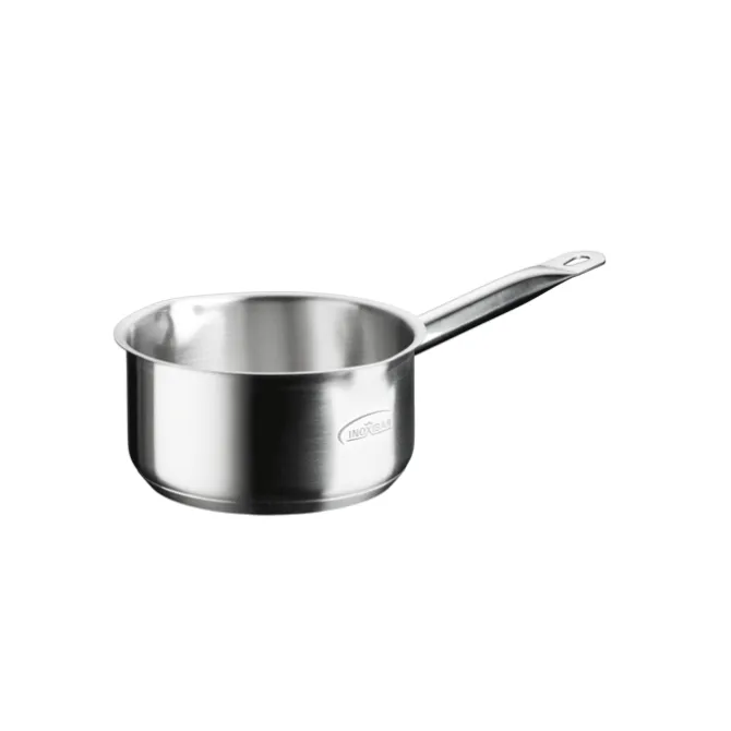 Inoxibar steelpan met 2 schenktuiten ø 14 cm rvs
