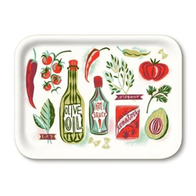 Jamida Good Food dienblad 27 x 20 cm hout