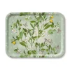 Jamida Sinaasappel Bloesem dienblad 43 x 33 cm hout groen