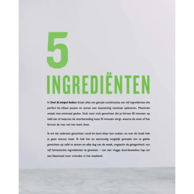Jamie Oliver : 5 ingrediënten : Snel & Simpel koken