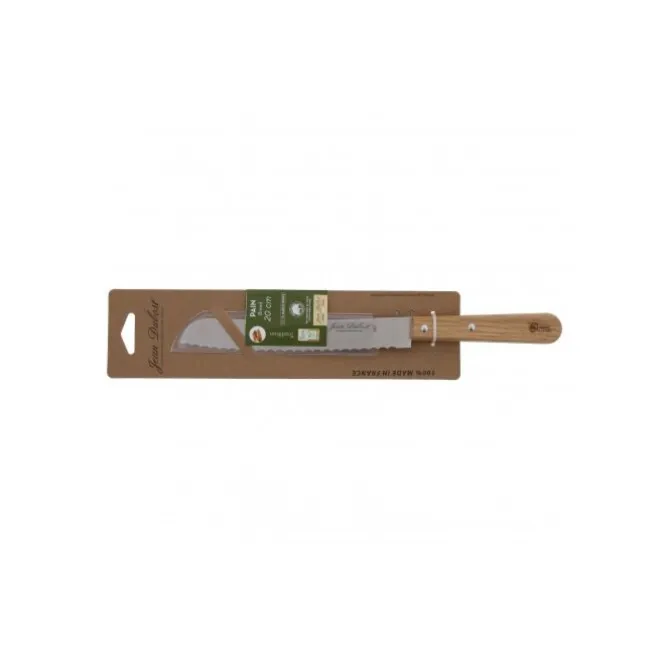 Jean Dubost broodmes op kaart 20 cm eikenhout
