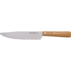 Jean Dubost koksmes op kaart 20 cm eikenhout