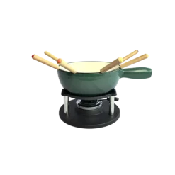1821 kaasfondueset 6-persoons gietijzer Gradient Dark Green