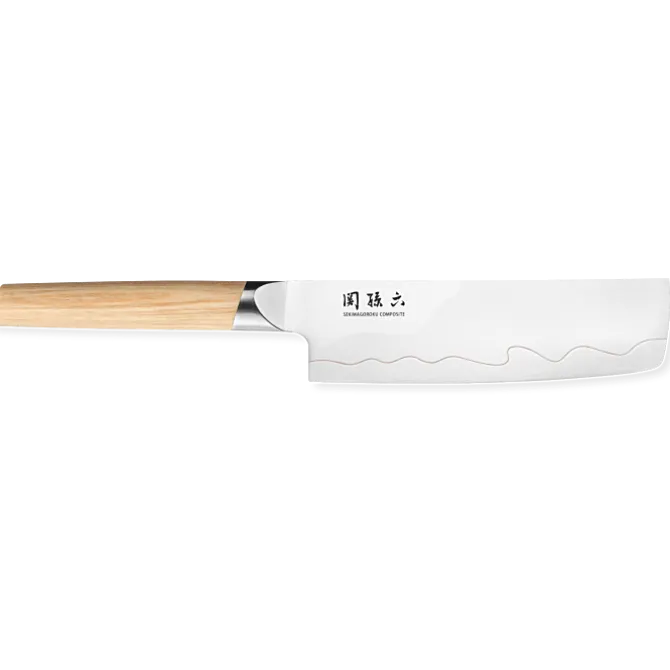 Kai Seki Magoroku Composite Nakiri mes 16,5 cm SUS420J2 / VG10 staal