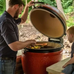 Kamado Joe Big Joe III Stand-Alone barbecue keramiek rood