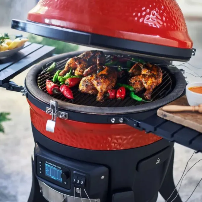 Kamado Joe Konnected Joe barbecue ø 46 cm rood