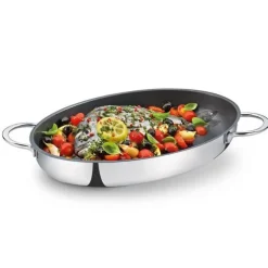 Küchenprofi Cook vispan 38 x 27 cm rvs met anti-aanbaklaag
