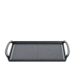 Küchenprofi Provence grillplaat 38 x 23 cm gietijzer zwart
