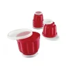 Küchenprofi puddingvorm 150 ml kunststof rood 6 stuks