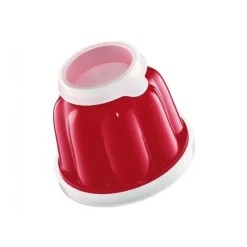 Küchenprofi puddingvorm 150 ml kunststof rood 6 stuks