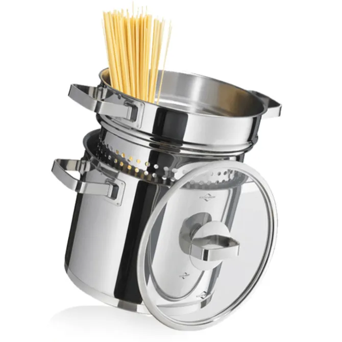 Küchenprofi San Remo kookpan met pasta-inzet ø 22 cm rvs