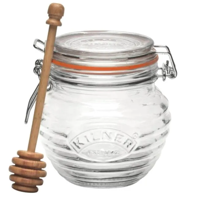 Kilner honingpot met honinglepel 400 ml glas