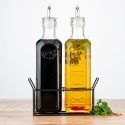Kilner olieflessen met houder 600 ml glas rvs 3-delig