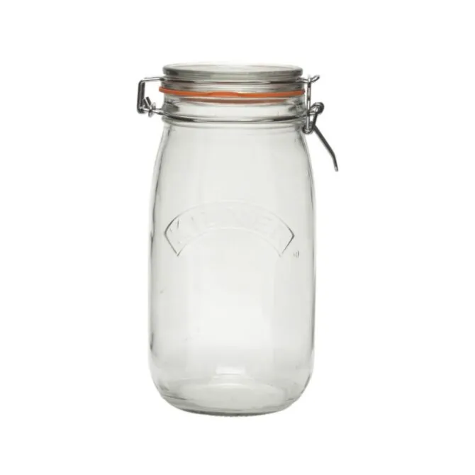 Kilner weckpot met beugel 1,5 liter glas transparant