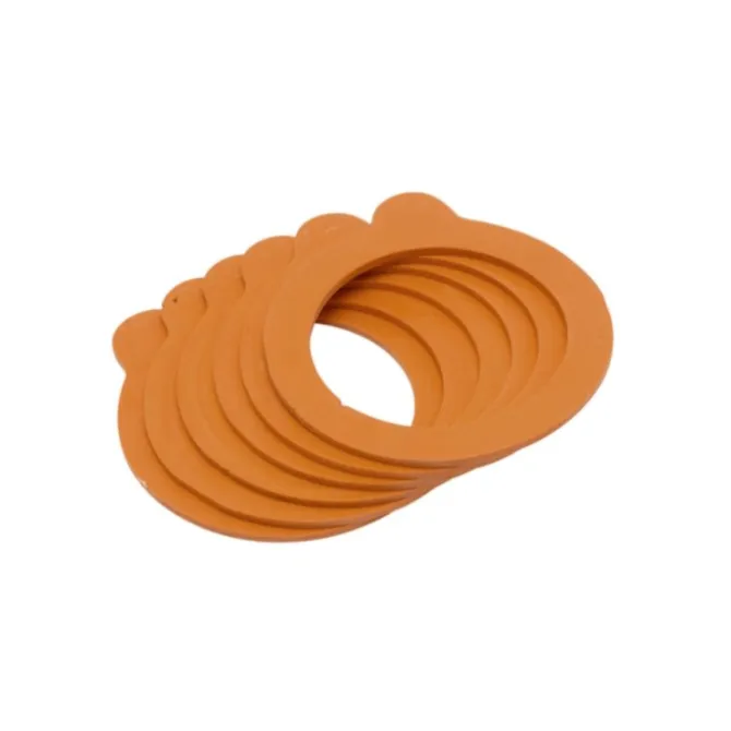 Kilner weckringen voor 3 liter pot rubber oranje 6 stuks