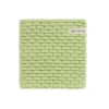 Knit Factory Block gebreide onderzetter Spring Green Ecru