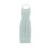 Knit Factory Block schort Mint Ecru