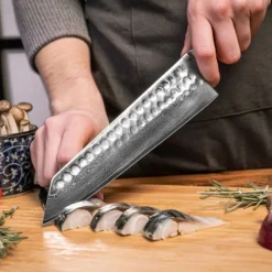 Kotai Bunka Damascus koksmes 21 cm met beschermhoes