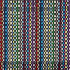 Kracht Restgarn handdoek 50 x 50 cm katoen geblokt