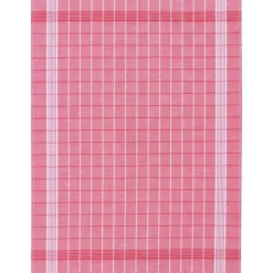 Kracht theedoek ruit 70 x 50 cm linnen/katoen rood